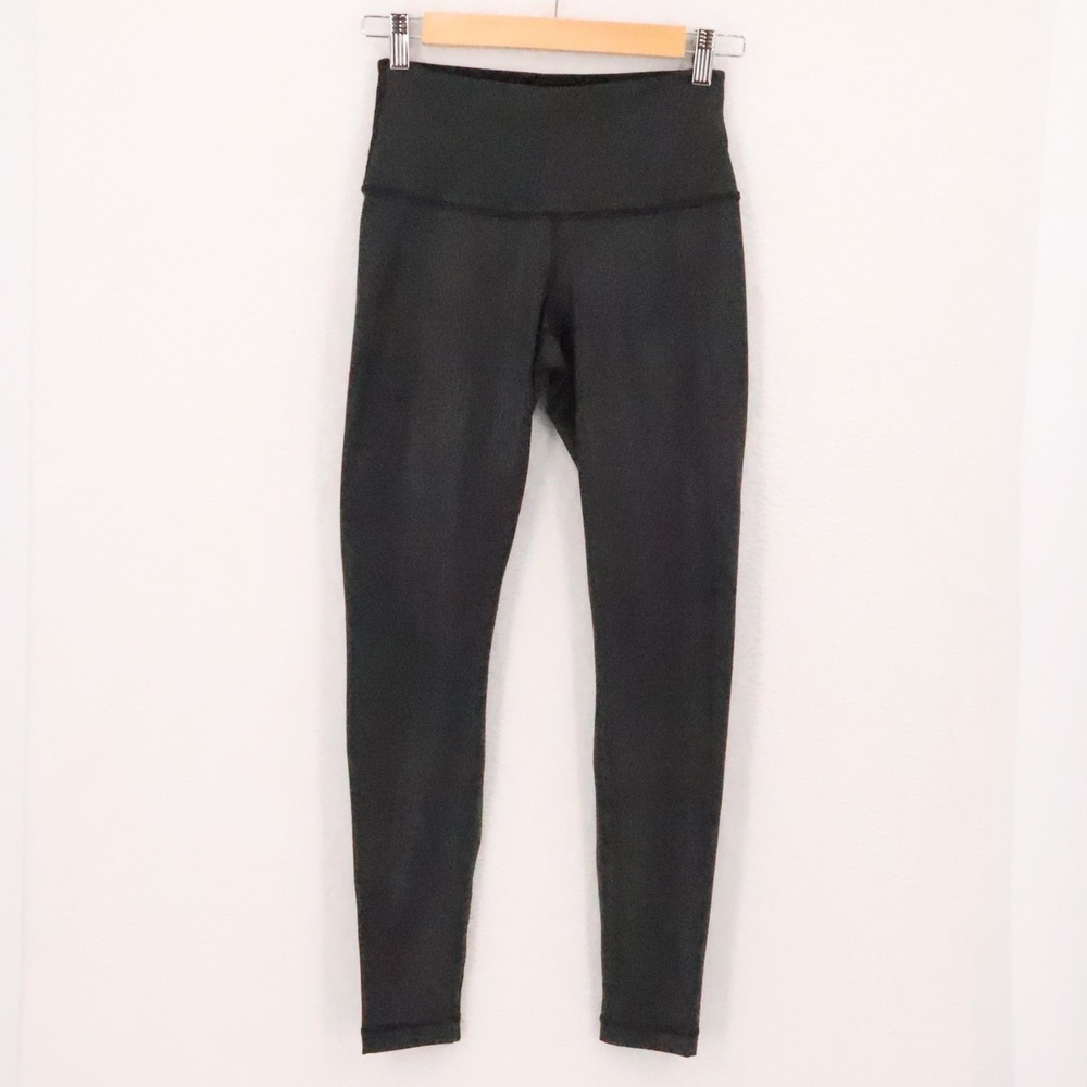 90 Degree By Reflex Faux Vegan‎ Leather Leggings Womens Size XS Black Minimalist